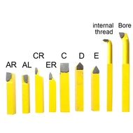 9pcs/set Pahat Bubut Kayu 1 Set Super Tajam Pahat Bubut Lengkap Carbide Brazed Alat Pahat Pahat Bubu