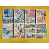 XO A5 Spring Notebook (200 Pages) Pictures of 7 Wonders of the World (Random Cover Delivery)