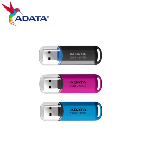 ADATA C906 Flash Memory Stick for Computer USB2.0 Pendrive 32GB 64GB Original USB Flash Drive U Disk