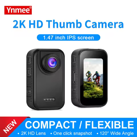 Ynmee 2K Thumb Action Camera Sport Cam1.47 Inch 120 Angle Cycling Bike Photo Portable Kit Very Small