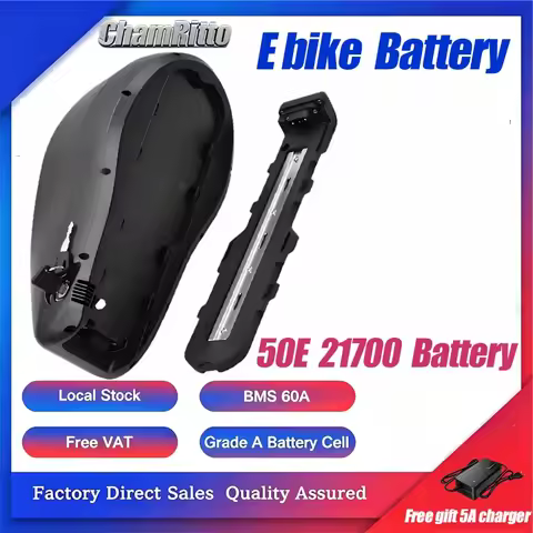 Downtube EBike Battery Tank 21700 48V 35Ah 52V 30Ah 60V 40Ah 72V 60Ah EBike Bicycle Escooter Battery