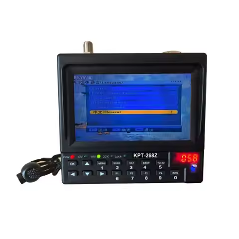 [LXYA68Z!] Portable Digital TV Receiver Meter KPT-268Z DVB-S 4.3 Inch For Satellite Monitor Full HD 