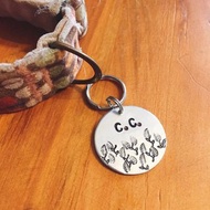手工客製金屬狗牌 寵物吊牌 寵物名牌 Leaves-02