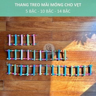 Hanging Nail Grinding Ladder for Parrots - Classification: 5 Steps / 10 Steps / 14 Steps