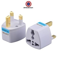 Universal 3 Pin Plug Adapter 2 Pin US EU CHINA Multi Pin To Malaysia 3 Pin UK