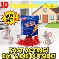 Buy 1, Get 3 Free Anew Rat poison Racun tikus paling kuat Ubat tikus paling berkesan Racun tikus mat