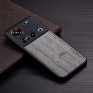 Ốp Điện Thoại Da Vân Gỗ Tre Cao Cấp Cho ZTE Nubia Z70 Z60 Ultra Z60S PRO - Ốp Kép Chống Xước Chống B