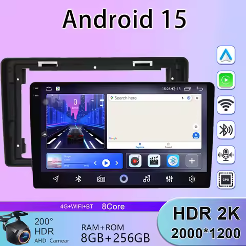 Player For Citroen Berlingo B9 Peugeot Partner 2008 - 2019 Android 15 Car Radio Carplay Auto 8Core G