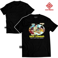 Santrinesia Kaos Lebaran Hari Raya Idul Fitri Katun Combed