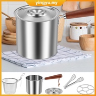 Stainless Steel Mini Deep Oil Fryer Compact Mini Deep Oil Fryer for Kitchens SHOPCYC3392