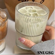 [MEGA WAREHOUSE CLEARANCE SALE] B-KM1  400 ML KOREAN STYLE GLASS MUG WITH STRAW