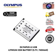 Olympus LI-42B Rechargeable Lithium-Ion Battery (3.7V, 700mAh) (1 Year Warranty)