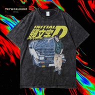 Oversized T-SHIRT / WASHED T-SHIRT / OVERSIZED T SHIRT / INITIAL T-SHIRT D ULTIMATE VINTAGE TEE