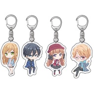 2023 Anime My Love Story with Yamada-kun At Lv999 Keychains Acrylic Key Ring Cosplay Figure Props Cartoon Pendant Friend Gift Kid Toy