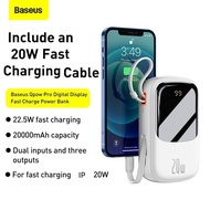 【CCC Certified Power Bank】Baseus CCC 3C Qpow Pro Power Bank 20000mAh 20W Digital Display Fast Charge