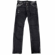 【常查看】成色極佳 □ DSQUARED2 24SS S74LB1474 Cooi 男士修身牛仔褲 黑色 48碼 義大利製 正品男裝