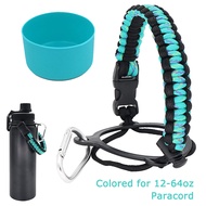 Aquaflask Accessories Set Camouflage Rope12-64oz Water Bottle Silicone Boot Protection Bottom Non-Slip Boot Paracord Handle Set