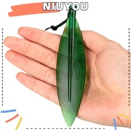 NIUYOU Willow Leaf Shape Letter Opener Tool, Durable Green Letter Opener Bookmark, Practical Pointed Tip Cut Paper Tool Safe