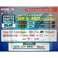 K Vision Paket Cling 1Tahun/360 Hari Mnc Group K-Vision Cl12