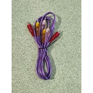 6 RCA Cable 3 to 3 RCA cable 1.5m long Transparent