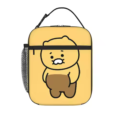 K-Kakao Choonsiks F-Friends Meow Insulated Lunch Bags Cooler Bag Reusable Meal Container Portable To