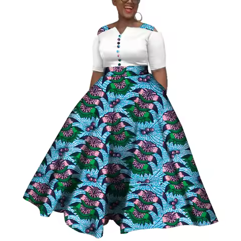 Dashiki African Dresses For Women Colorful Daily Wedding Size S-6XL African Dresses For Women Ankle-