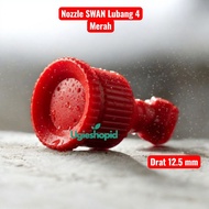 MERAH SWAN Nozzle 4 holes red thread 12.5 mm | Swan tank nozzle