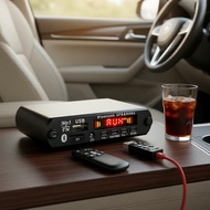 25Wx2 50W 6-18V  25Wx2 50W Paparan Digital Bluetooth Penguat 6-18V Penutup Logam & Kabel