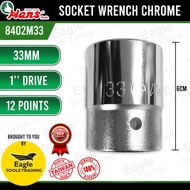 Hans 33mm 1inch Dr 12pointsSocket Wrench Chrome Vanadium Steel|Socket Wrench Steel|Hand short socket