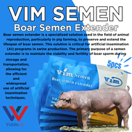Viddavet 5pcs Vim Long term vim Semen extender VIM semen extender for pig semen extender for vim sem