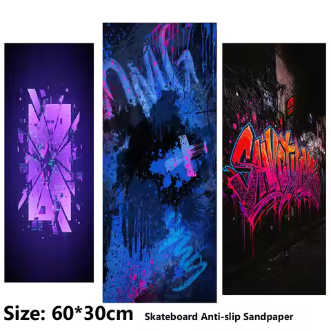 Electric Scooter Anti-slip Sticker Sandpaper Skateboard GripTape Sheet 60*30cm Cool and Diverse Graf