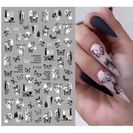 3D Sticker Design Art Font Nail Art Supplies Flower Leaf Nail Art Accessories Nail Art Charm Nail De