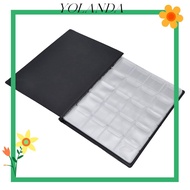 YOLAN Coin Storage Book, 250 Pocket PU Leather Coin Collection Book, Coin Collecting Direct Insert C