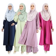 ESTIFA Ayla Suit 3.0 -  Jubah Seluar Muslimah blend cotton, 4 hot colour, bf friendly, baju raya 202