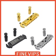 [Finevips] Guitar Bridge for LP SG Guitar Vintage Metal with Studs, String Saddle for Musical Instrument Electric Guitar Accessory Parts