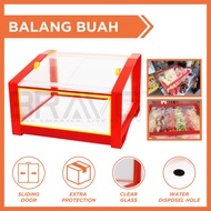 Balang Buah Balang Buah Potong Acrylic Fruit Case Bekas Buah-buahan Bekas Colek Fruit Storage Case F