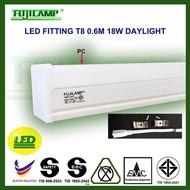 [Local Seller] LED T8 Tube Fitting Square 2ft/4ft PC 18W/22W/32W Daylight / Warmwhite