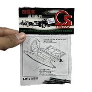 REP TAMIYA 94809 THREAD SHAFT AO BLACK POLE/