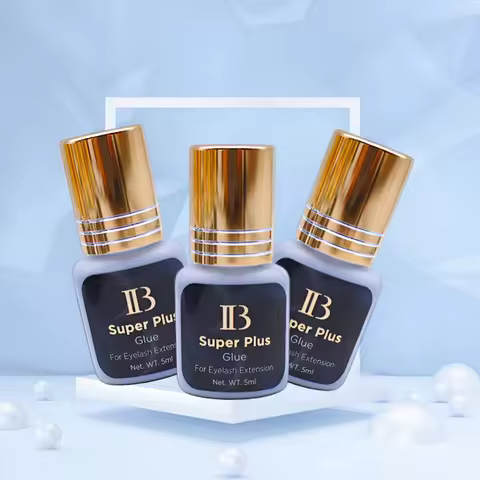 3 Bottles 5ml IB Super Plus False Lashes Glue Fast Drying Lasting 6-7 Weeks Korea Original Eyelash E