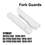 JFG Racingสีขาวด้านหน้าส้อมปลอกกันกระแทกสำหรับKTM SX125 SX250 SXF250 XCF350 SXF450 2016 2017