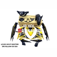 COVERSET YAMAHA 135LC V6/V7 VDOCTOR YELLOW EX