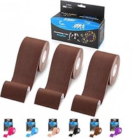 (3 Pack) Kinesiology Tape, N.C.D Waterproof Muscle Tape for Athletes Shoulder Back Muscles Joints Sp