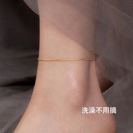 ✨925 Silver Anklet Anklet Women 2023 Niche Design Rose Gold Forest Series Simple XL1113