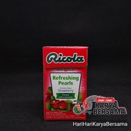 PERMEN RICOLA REFRESHING PEARLS PERMEN RASA STRAWBERRY 25GR
