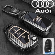 Zinc Alloy Metal Car Key Case Cover For Audi A4 B9 A5 A6 8S 8W Q5 Q7 4M S4 S5 S7 TT TTS TFSI RS Audi