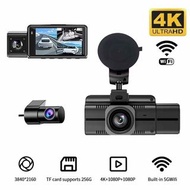 Dash Cam 4K 智能行車記錄儀雙鏡版  前鏡4K超高清/ 70°超廣角 夜視雙行車記錄器