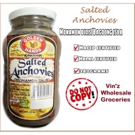 Golden Hands Salted Anchovies "Monamon Dilis" 340g.