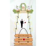 Minimalist Wedding Card Digital | Kad Kahwin Digital | E- Wedding Card