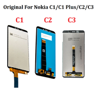 จอ LCD แบบดั้งเดิมสำหรับ Nokia C1บวก C2 C3จอแสดงผล LCD ที่มีจอ LCD Digitizer หน้าจอสัมผัส