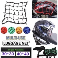 Motorcycle Net Flexi Helmet Net Stretchable Cord Jaring Motor Hemlet Beg Motorsikal Luggage Net Helm
